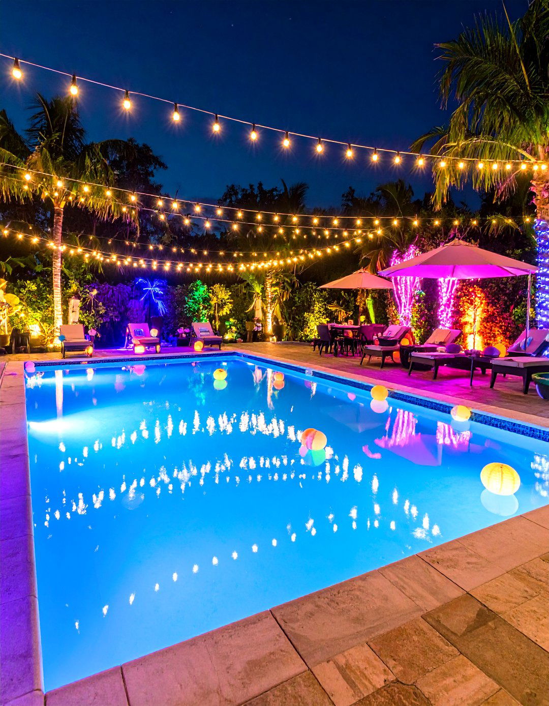 Neon Glow Pool Party Night Spectacular - 20 Pool Party Ideas