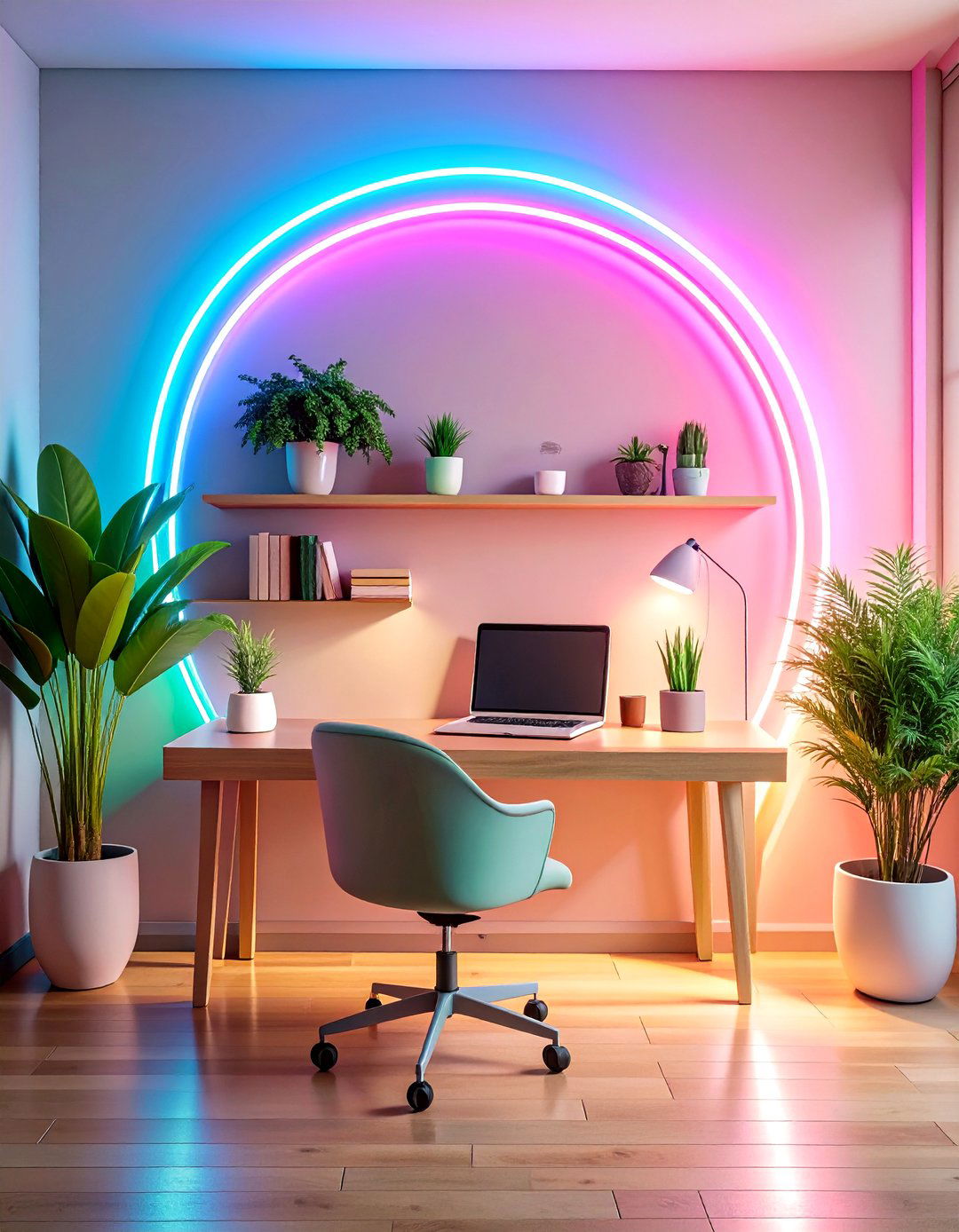 Neon Streaming Corner Gamer Girl Room - 20 Gamer Girl Room Ideas