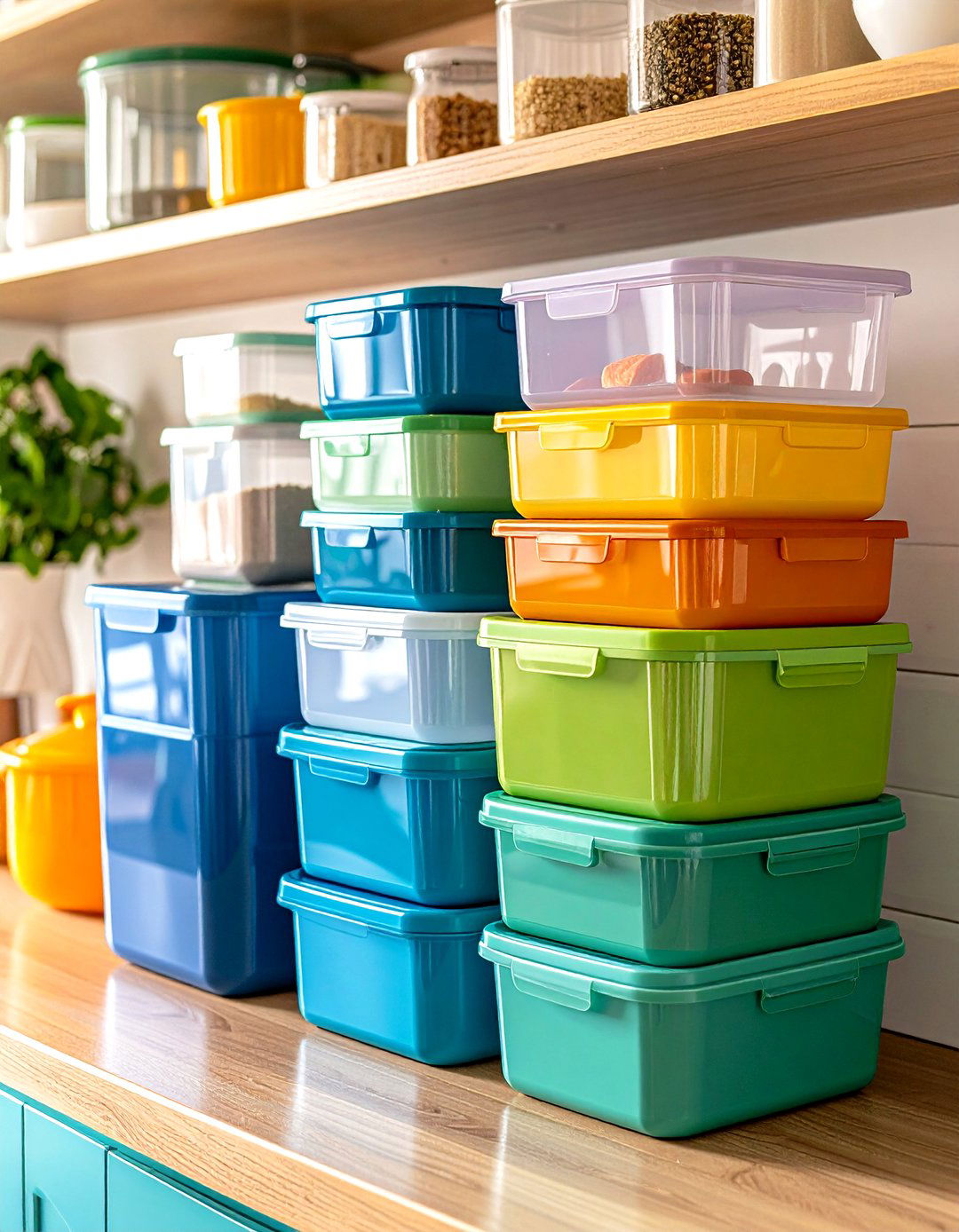 Nest Containers by Size - 20 Tupperware Organization Ideas