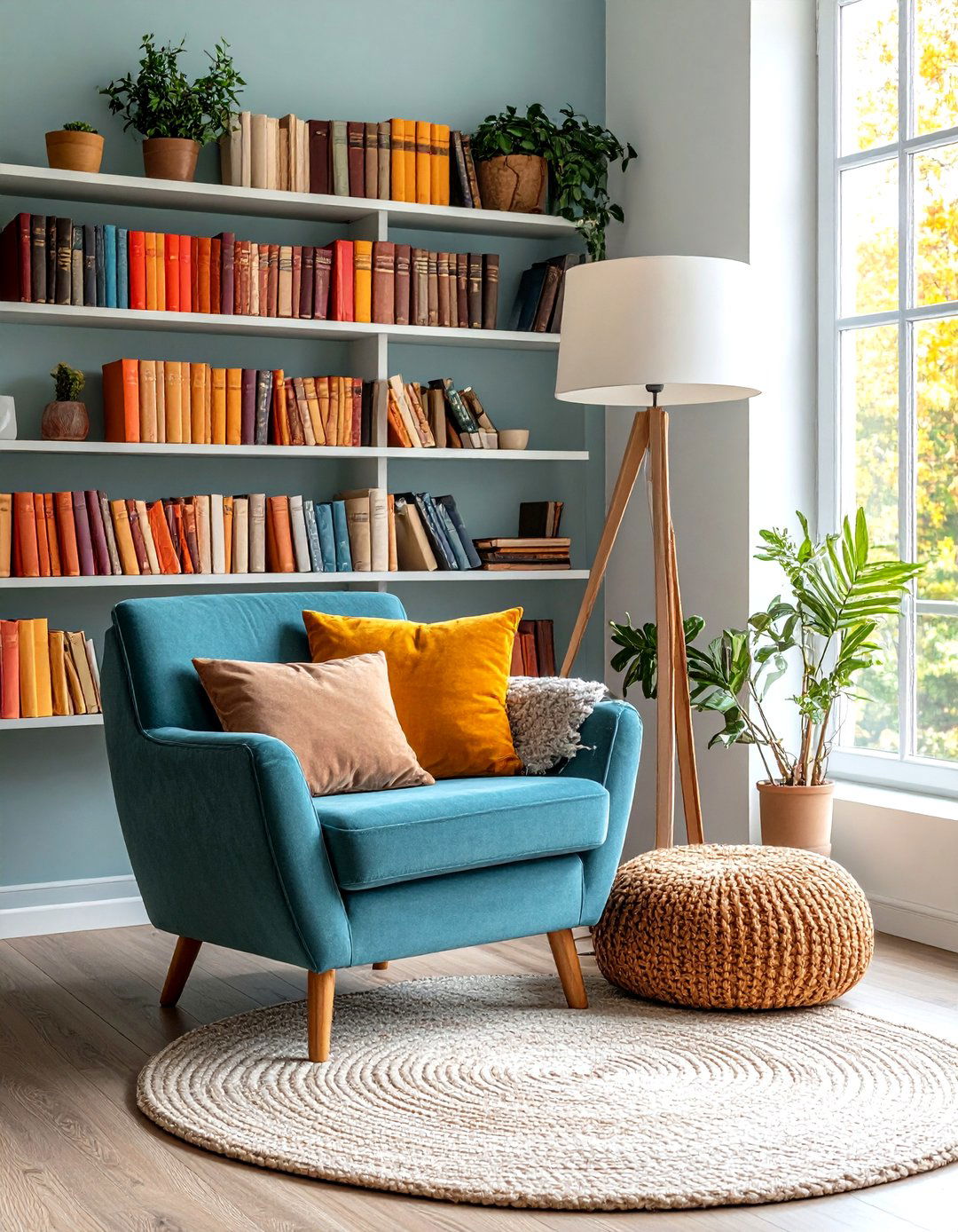 Nestle a Cozy Reading Nook into a Corner - 20 Eclectic Living Room Ideas