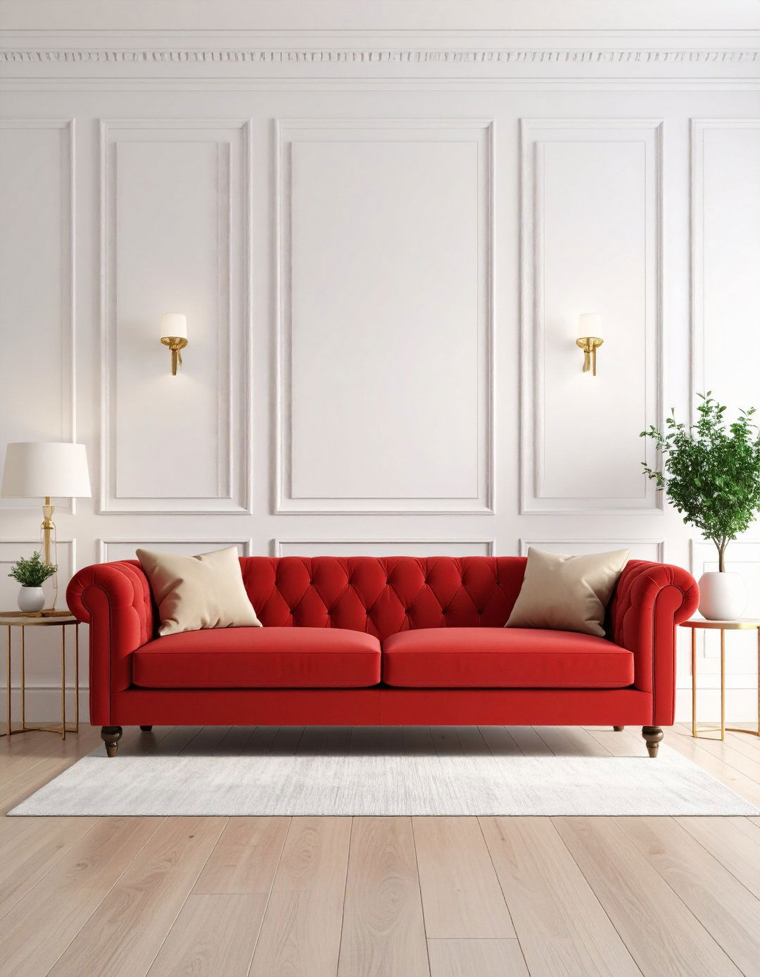 Neutral Backdrop Red Couch Living Room - 20 Red Couch Living Room Ideas