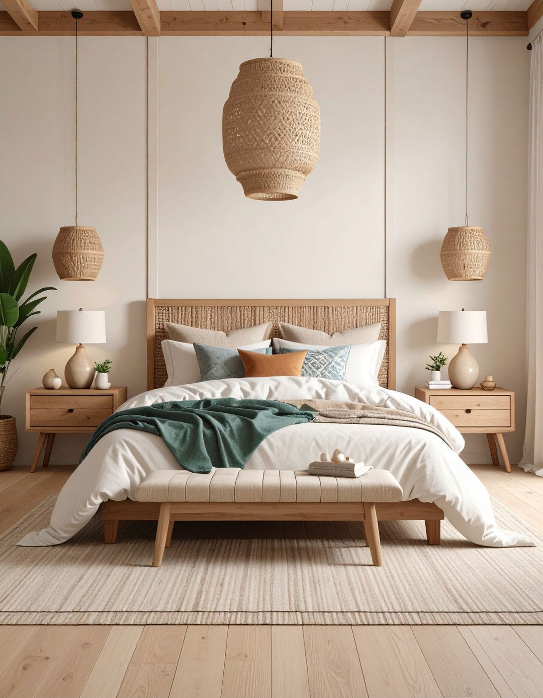 Neutral Backdrops Keep the Boho Bedroom Fresh - 20 Girls Boho Bedroom Ideas
