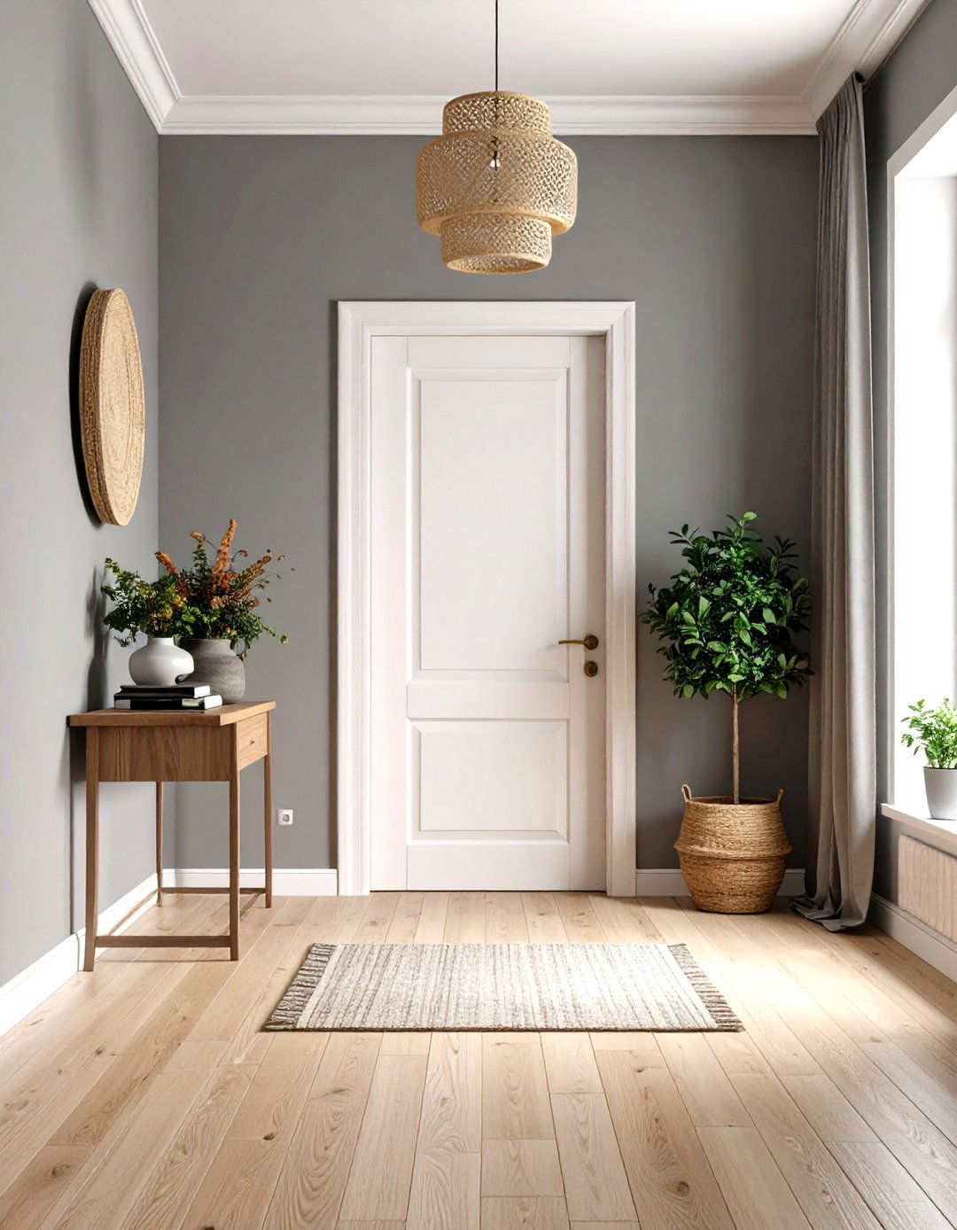Neutral Color Palette - 20 Scandinavian Entryway Ideas