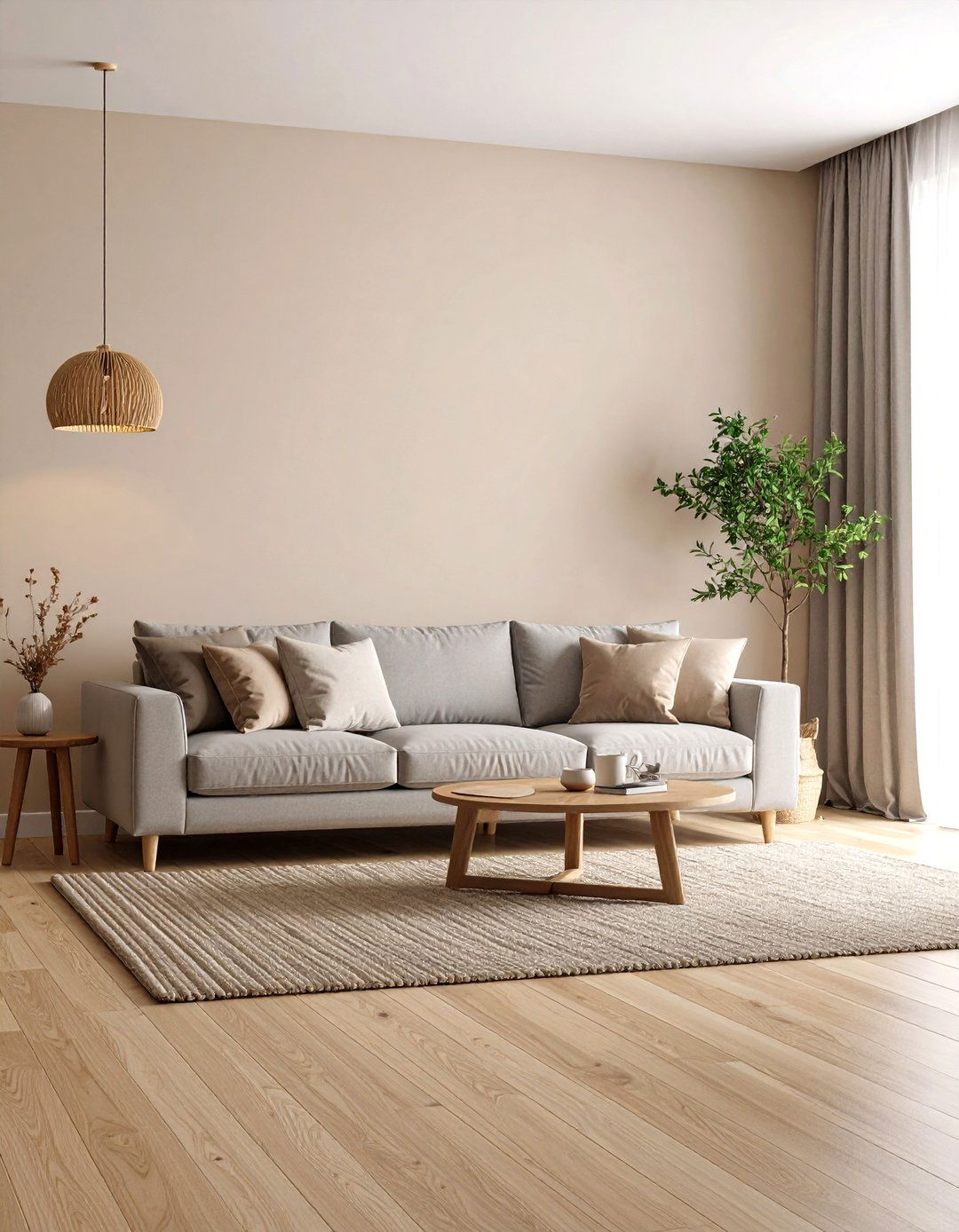 Neutral Color Palette - 20 Simple Living Room Ideas