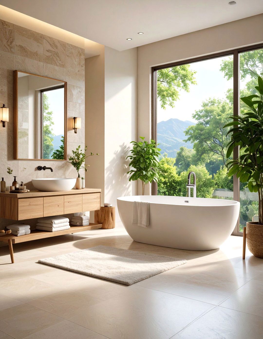 Neutral Color Palette - 20 Spa Like Bathroom Ideas