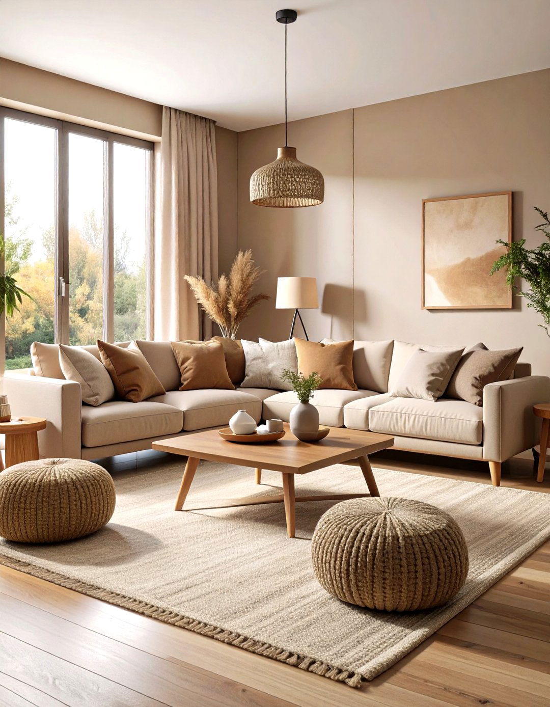 Neutral Color Palette with Earthy Tones - 20 Small Rustic Living Room Ideas