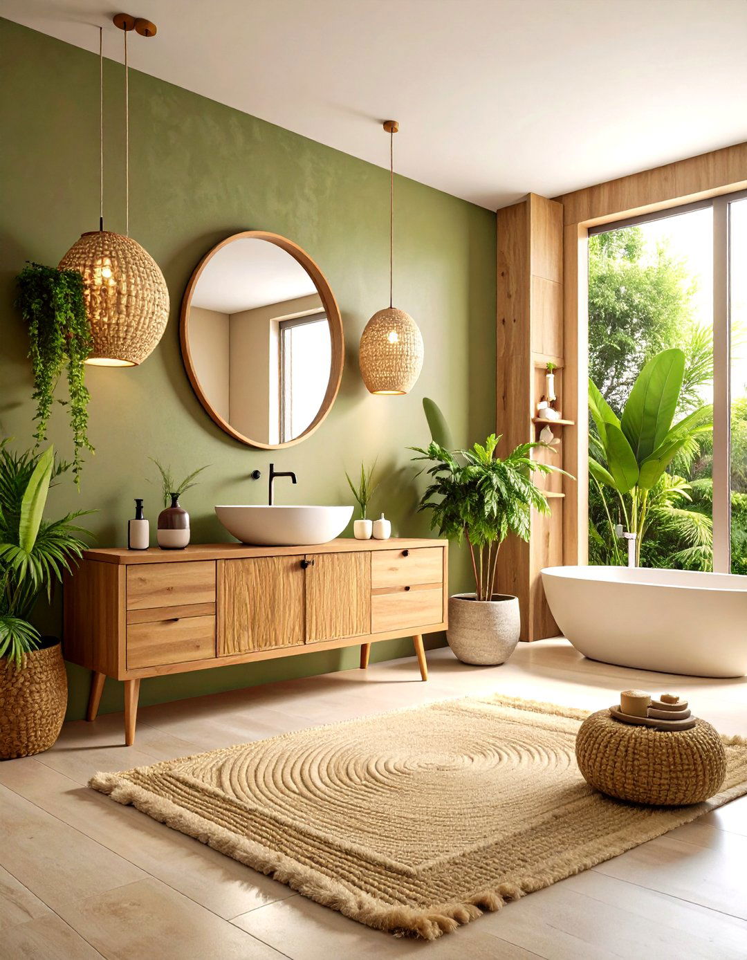 Neutral Grasscloth Texture Powder Room Wallpaper - 20 Powder Room Wallpaper Ideas