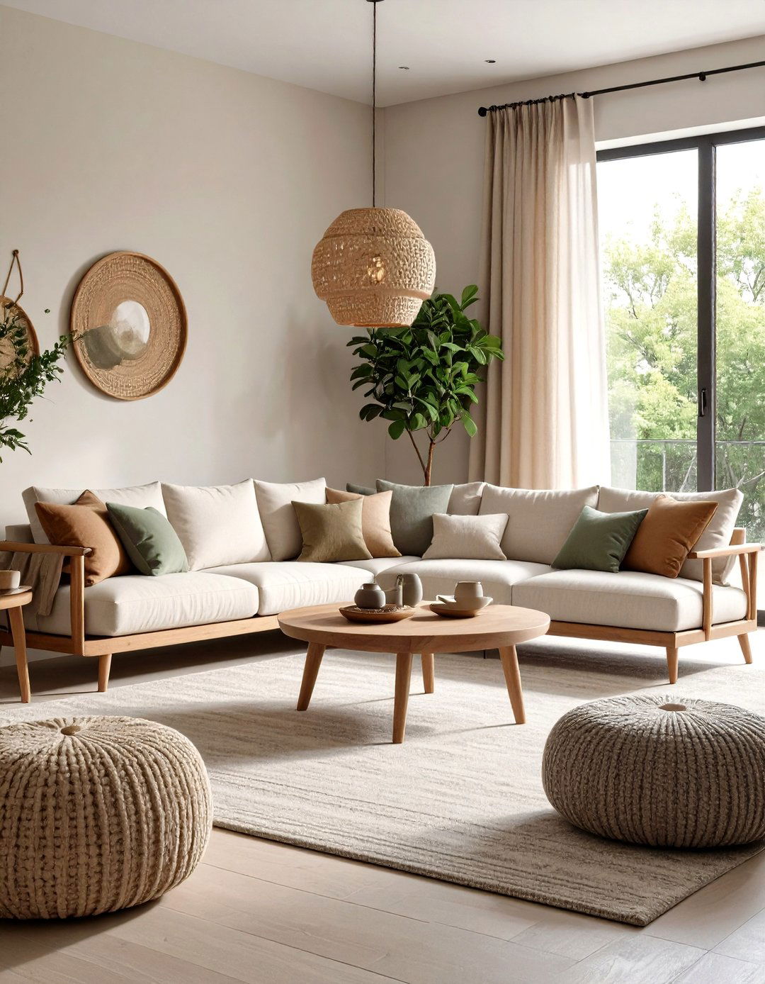 Neutral Linen Look Living Room Wallpaper - 20 Living Room Wallpaper Ideas