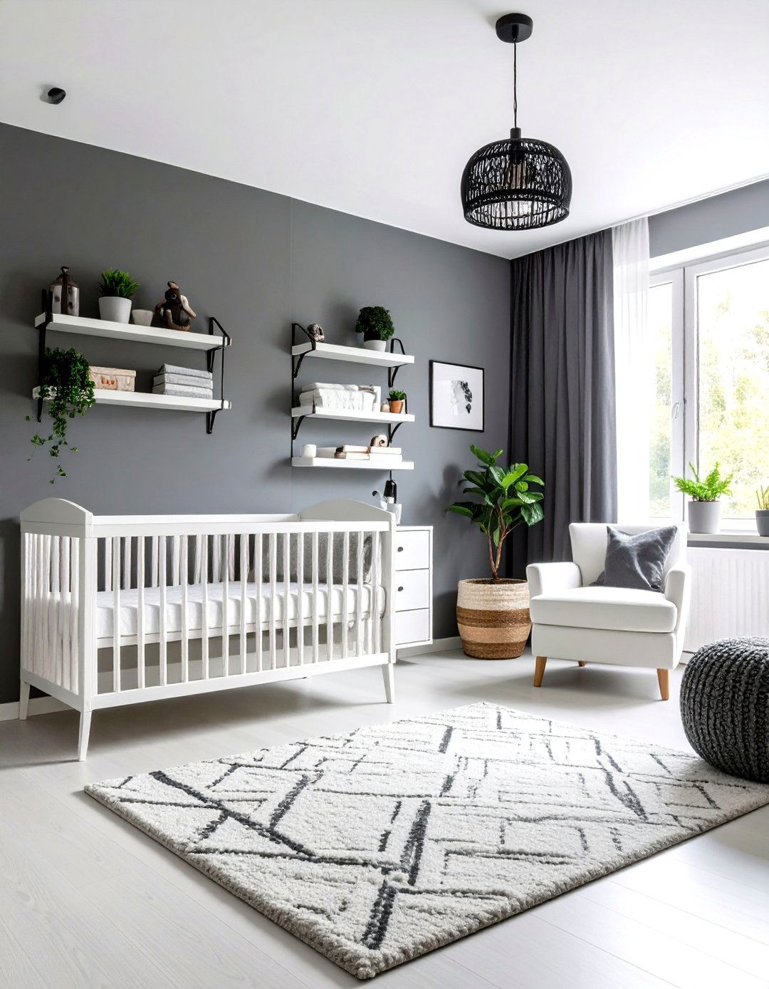 Neutral Monochrome Minimalist Nursery - 20 Minimalist Nursery Ideas