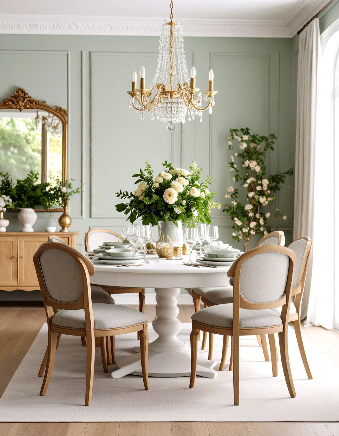 Neutral Palette Colonial Dining Room Color Scheme - 20 Colonial Dining Room Ideas