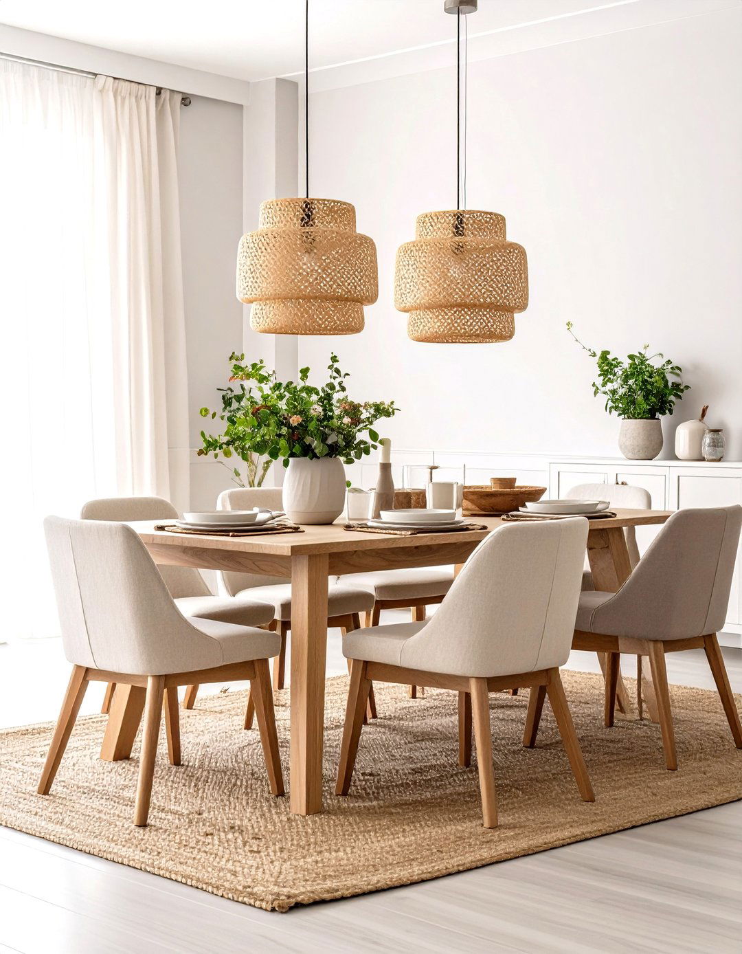 Neutral Palette Rustic Dining Room Sanctuary - 20 Rustic Dining Room Ideas