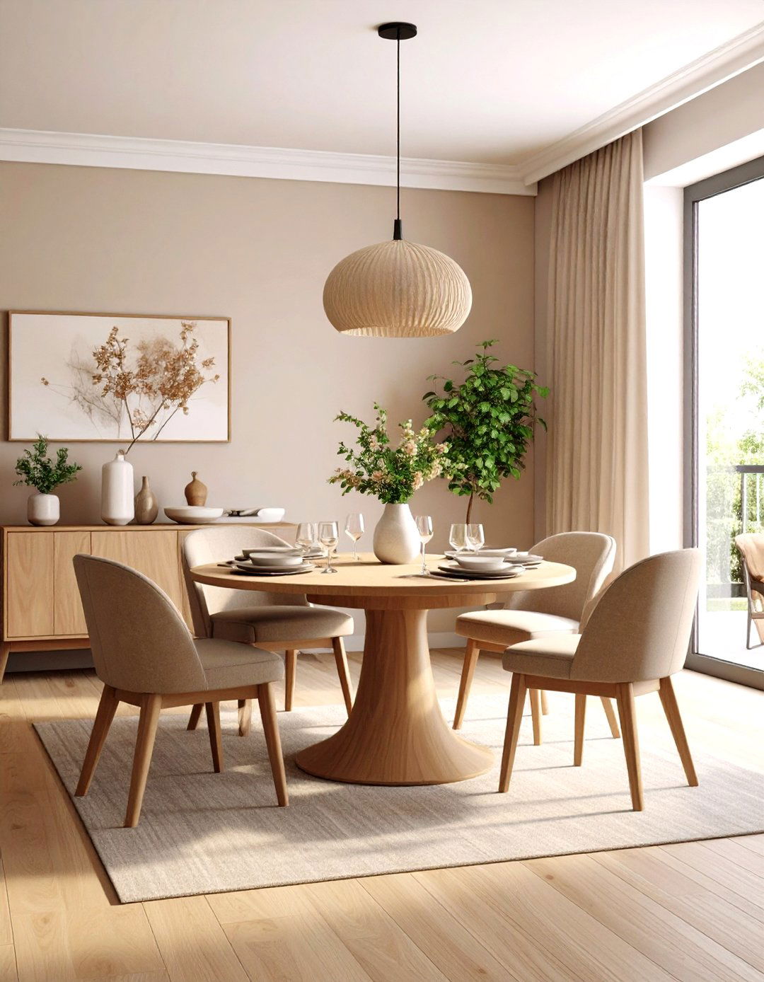 Neutral Transitional Dining Room Color Palette Foundations - 20 Transitional Dining Room Ideas