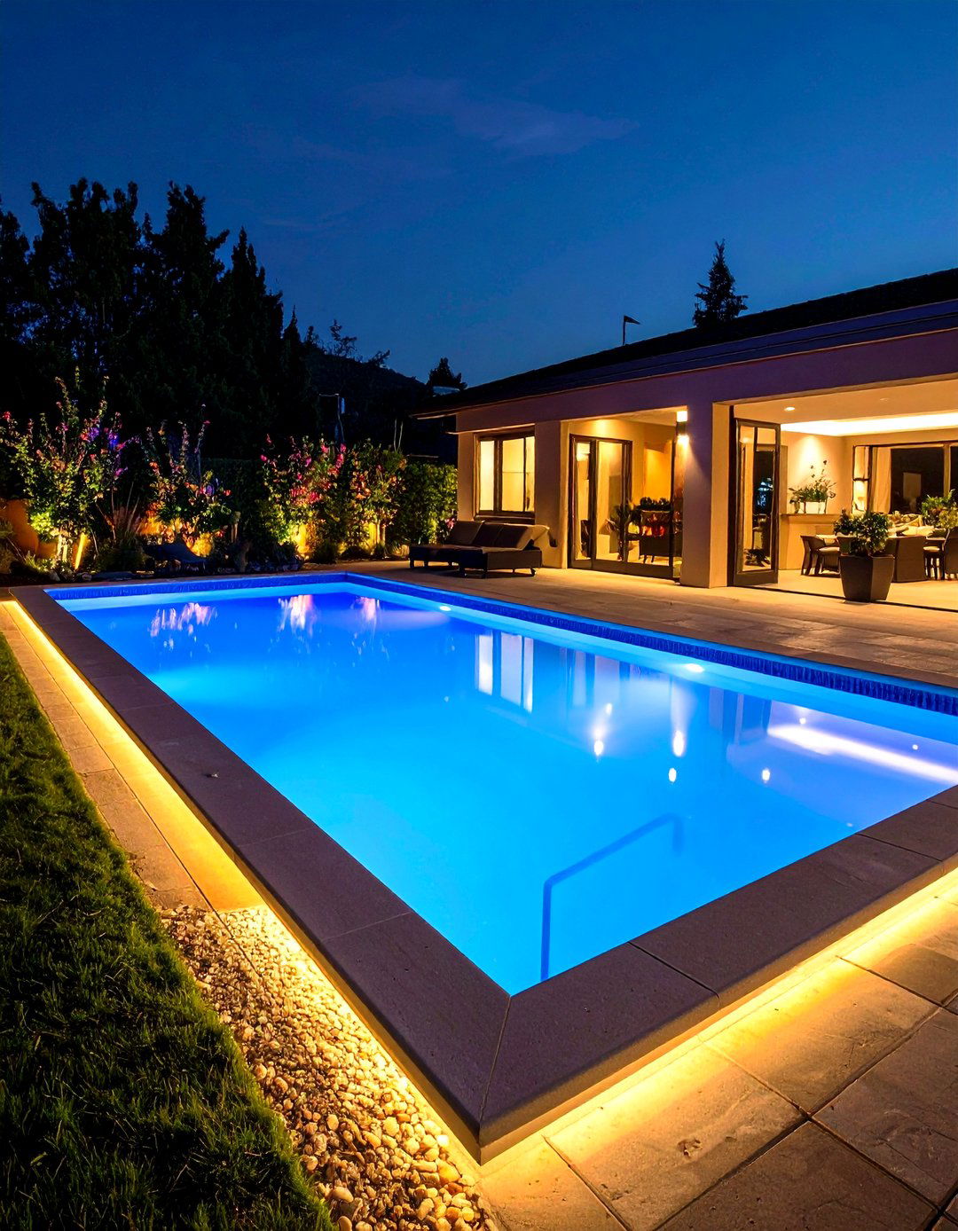 Night Ready Plunge Pool Lighting - 20 Plunge Pool Ideas