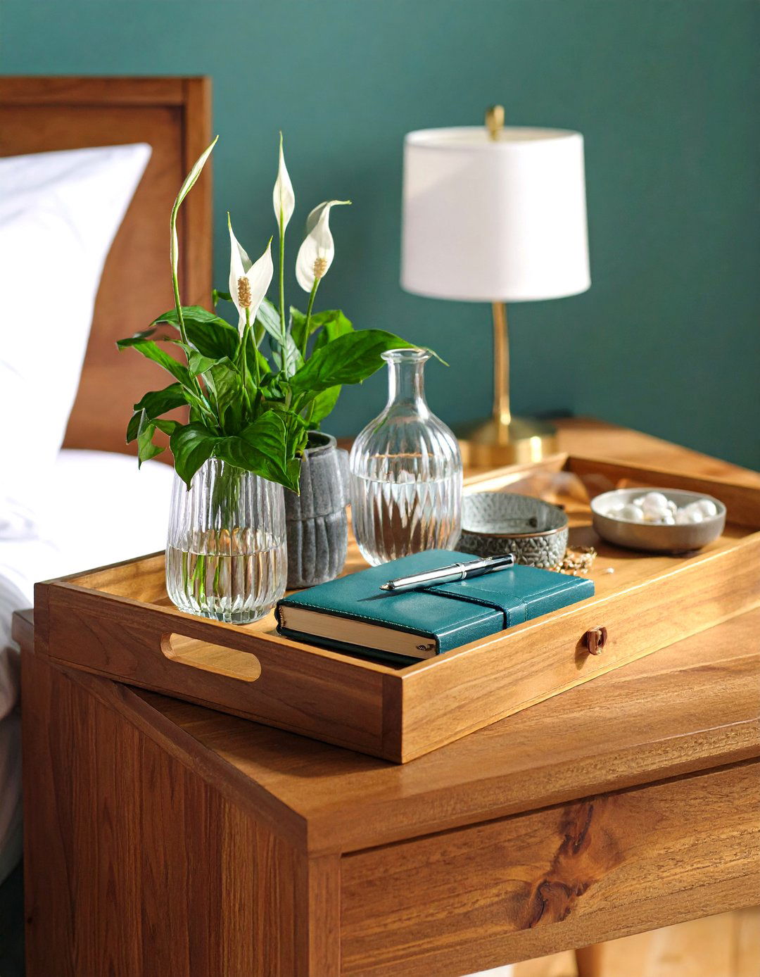 Nightstand Essential Tray Decor - 20 Tray Decor Ideas