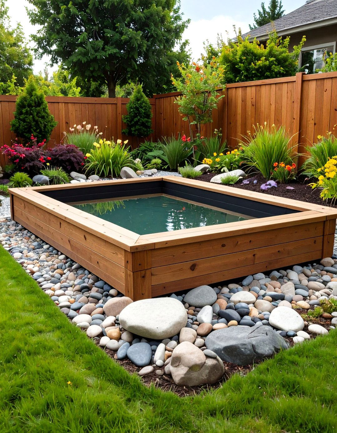 No Dig Raised Bed Duck Pond on a Shoestring - 20 Duck Pond Ideas
