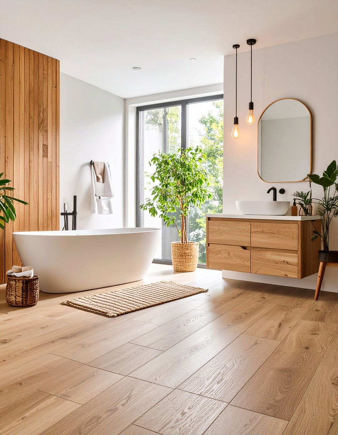 Non Slip Flooring Shields the Whole Family Bathroom - 20 Family Bathroom Ideas