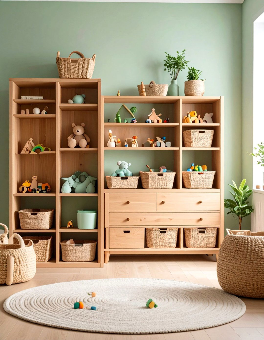 Non Toxic Toy Storage Corrals Clutter Sustainably - 20 Green Nursery Ideas