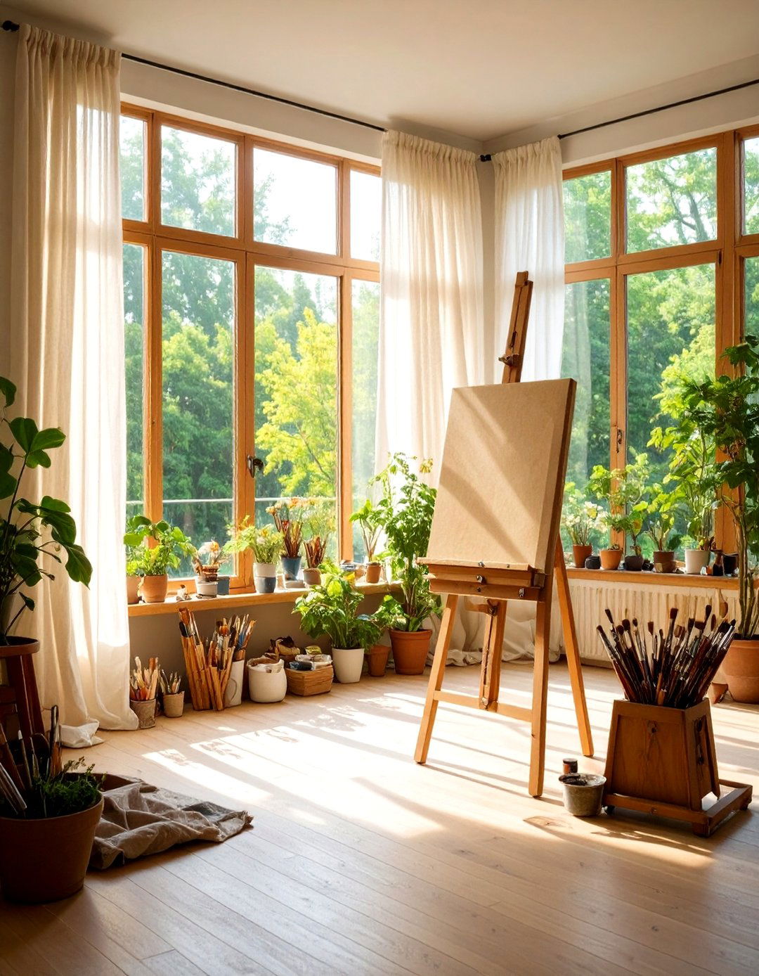 North Facing Art Room Windows for Natural Light - 20 Art Room Ideas