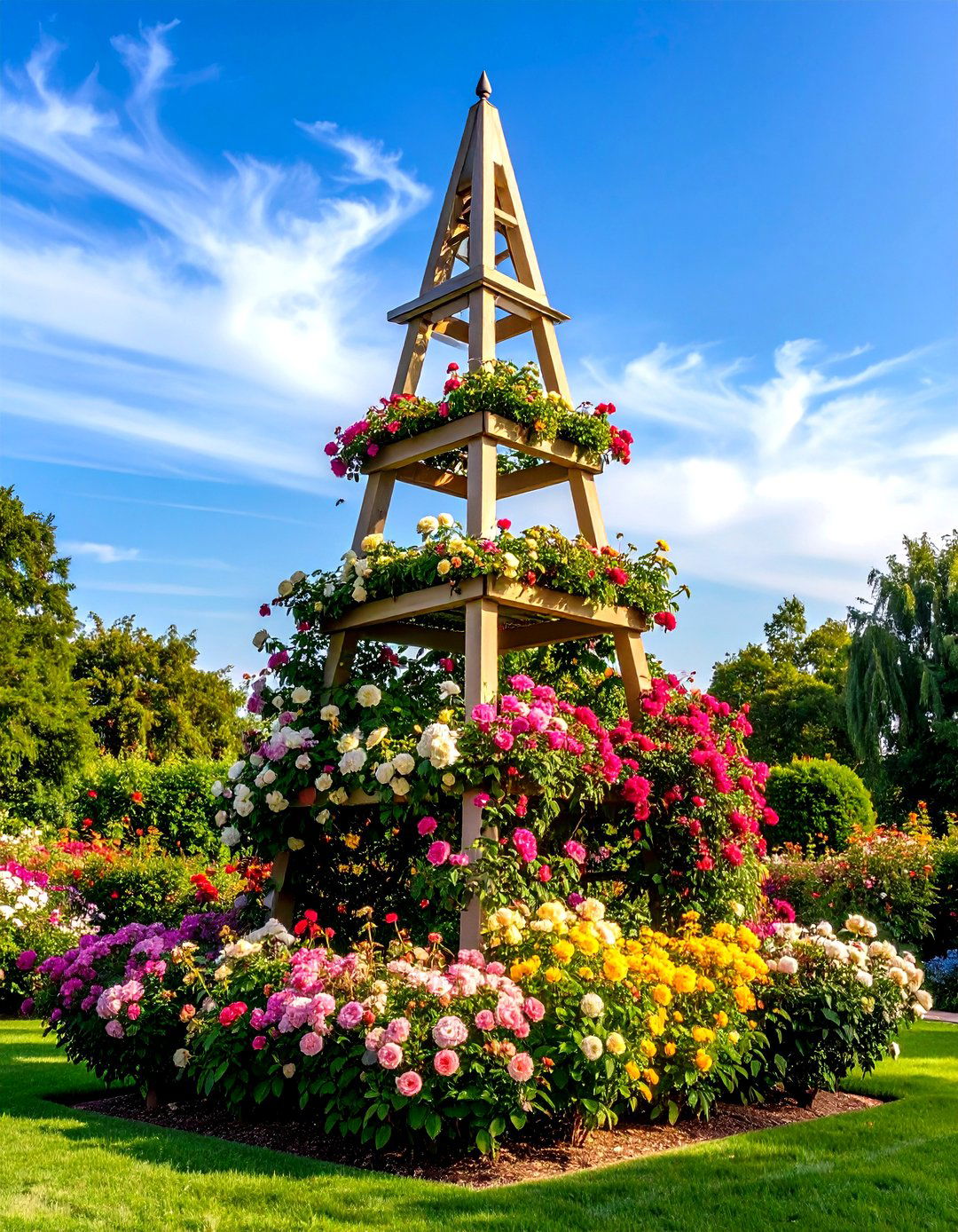 Obelisk Tower Trellis Centerpieces - 20 Trellis Ideas