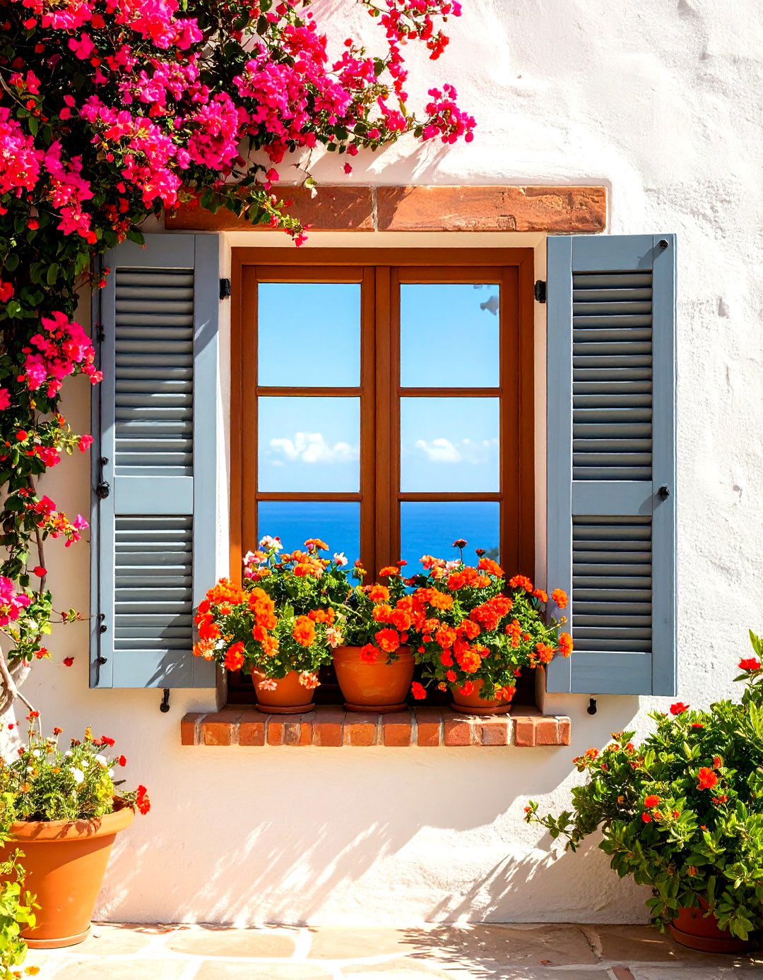 Oceanfront Saltillo Sill Spanish Style Window - 20 spanish style windows