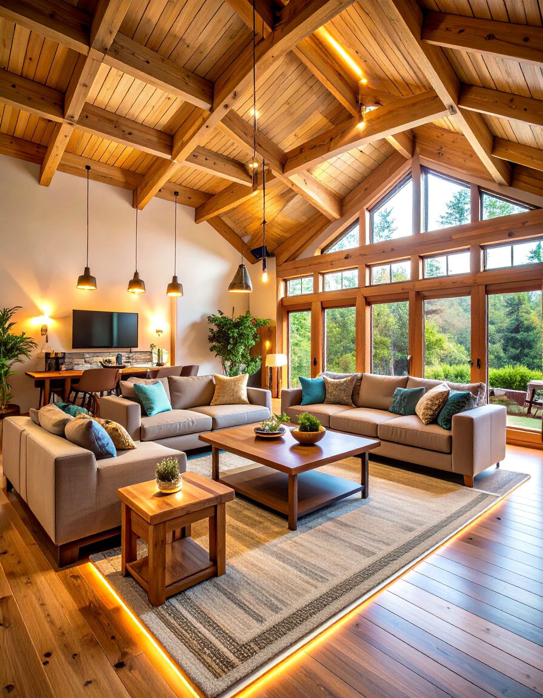 Off Grid Tech Smart Cabin Living Room - 20 Cabin Living Room Ideas