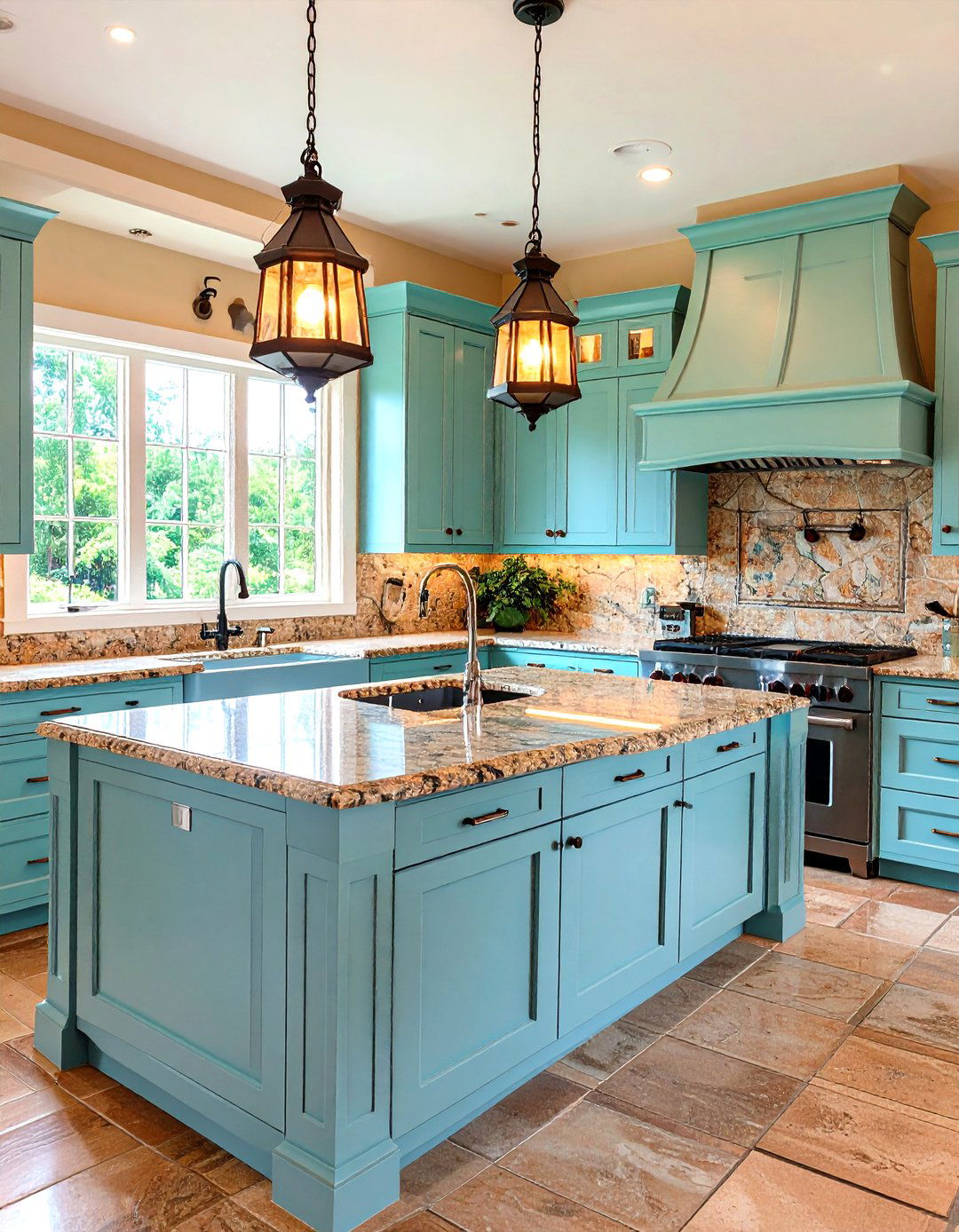 Ogee Edge Granite Elevates Traditional Kitchens - 20 Granite Kitchen Countertop Ideas