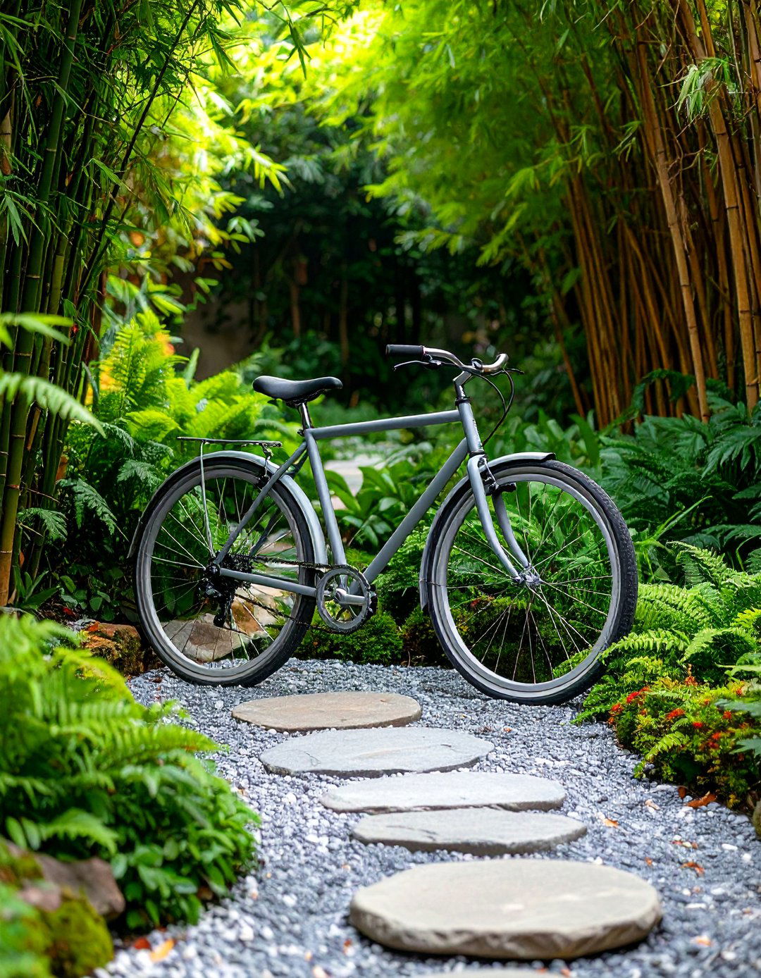 Old Bicycle Garden Zen Meditation Space - 20 Old Bicycle Garden Ideas