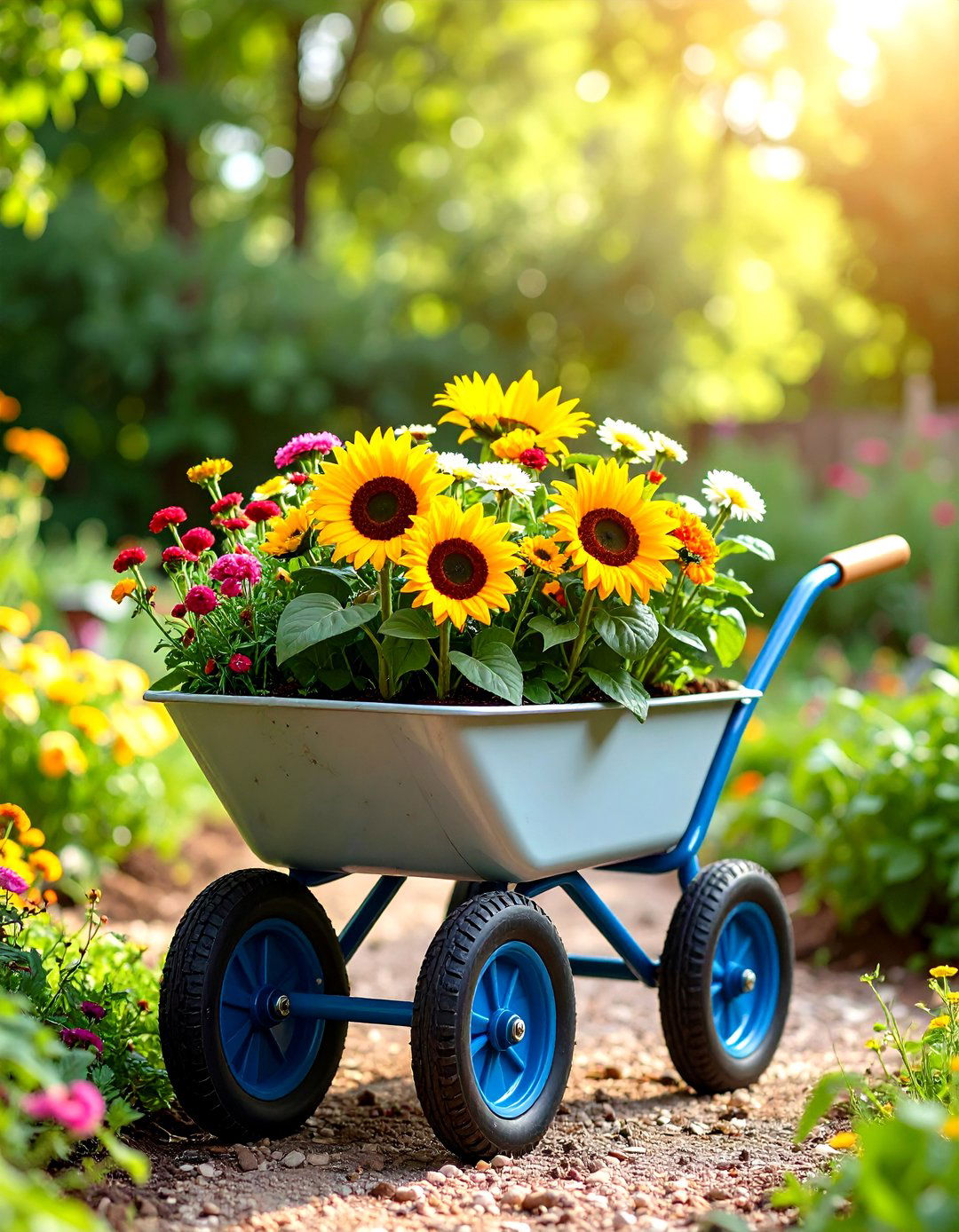 Old Wheelbarrow Childrens Garden Project - 20 Old Wheelbarrow Ideas