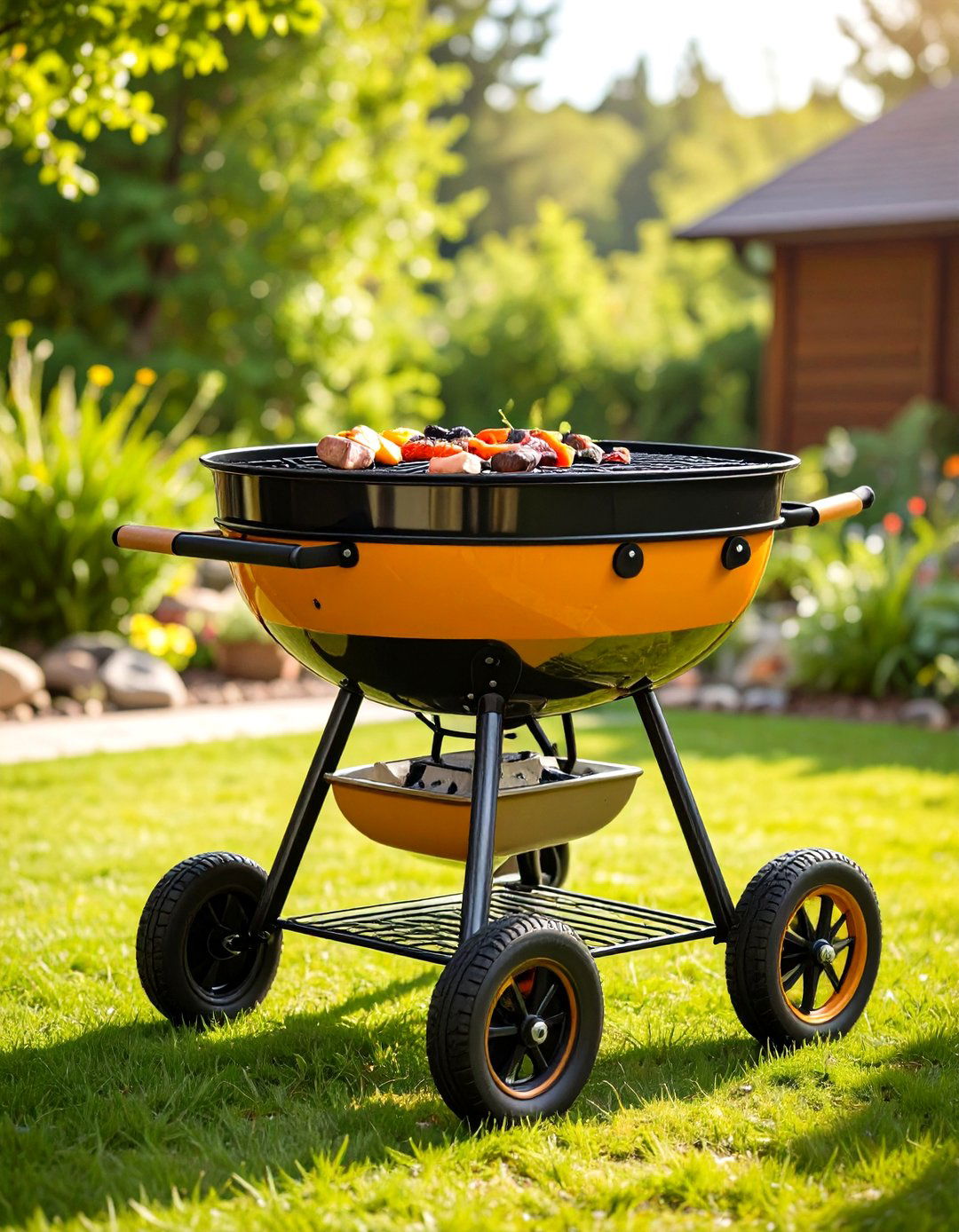 Old Wheelbarrow Portable Barbecue Grill - 20 Old Wheelbarrow Ideas