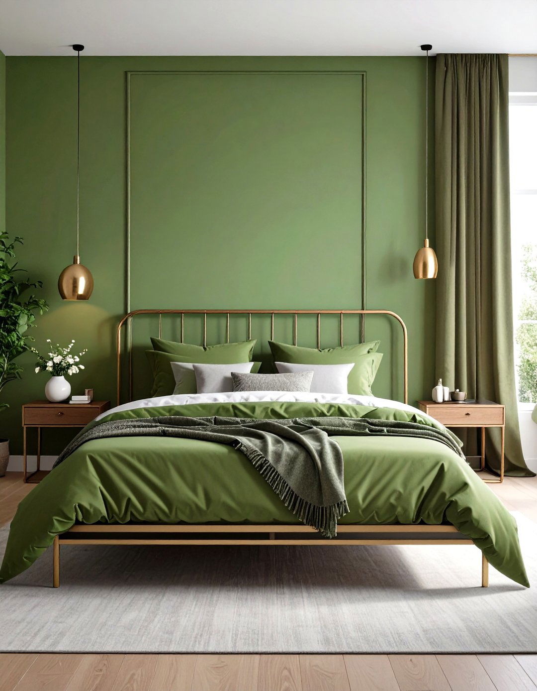 Olive Green Bedroom Modern Minimalist Approach - 20 Olive Green Bedroom Ideas