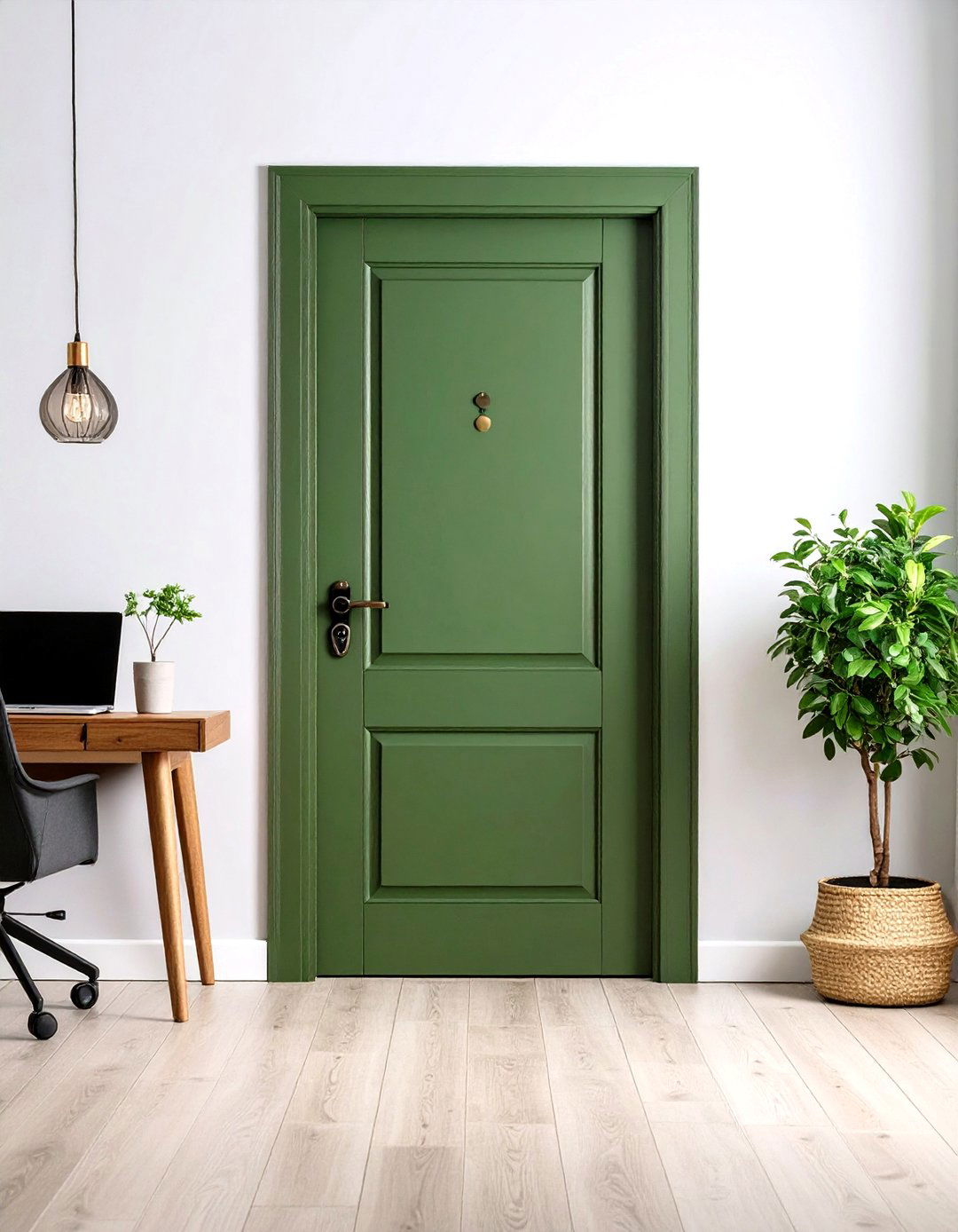 Olive Green Interior Door Color - 20 Interior Door Color Ideas