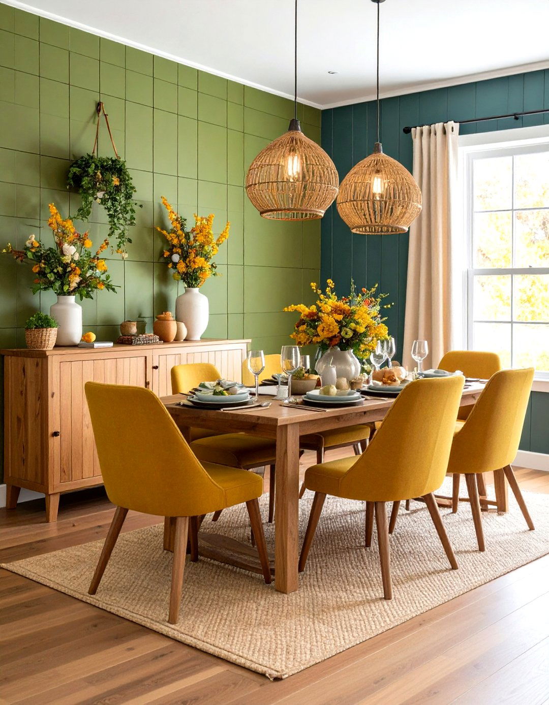 Olive Green Shiplap Wall Feature - 20 Olive Green Room Ideas
