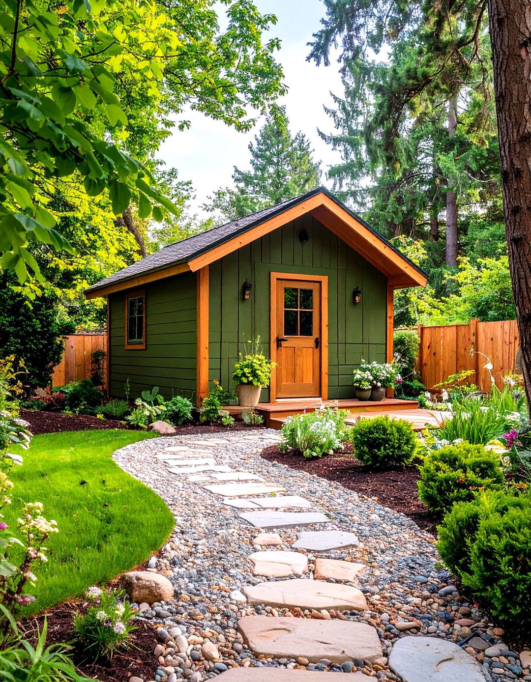 Olive Green - 20 Shed Color Ideas