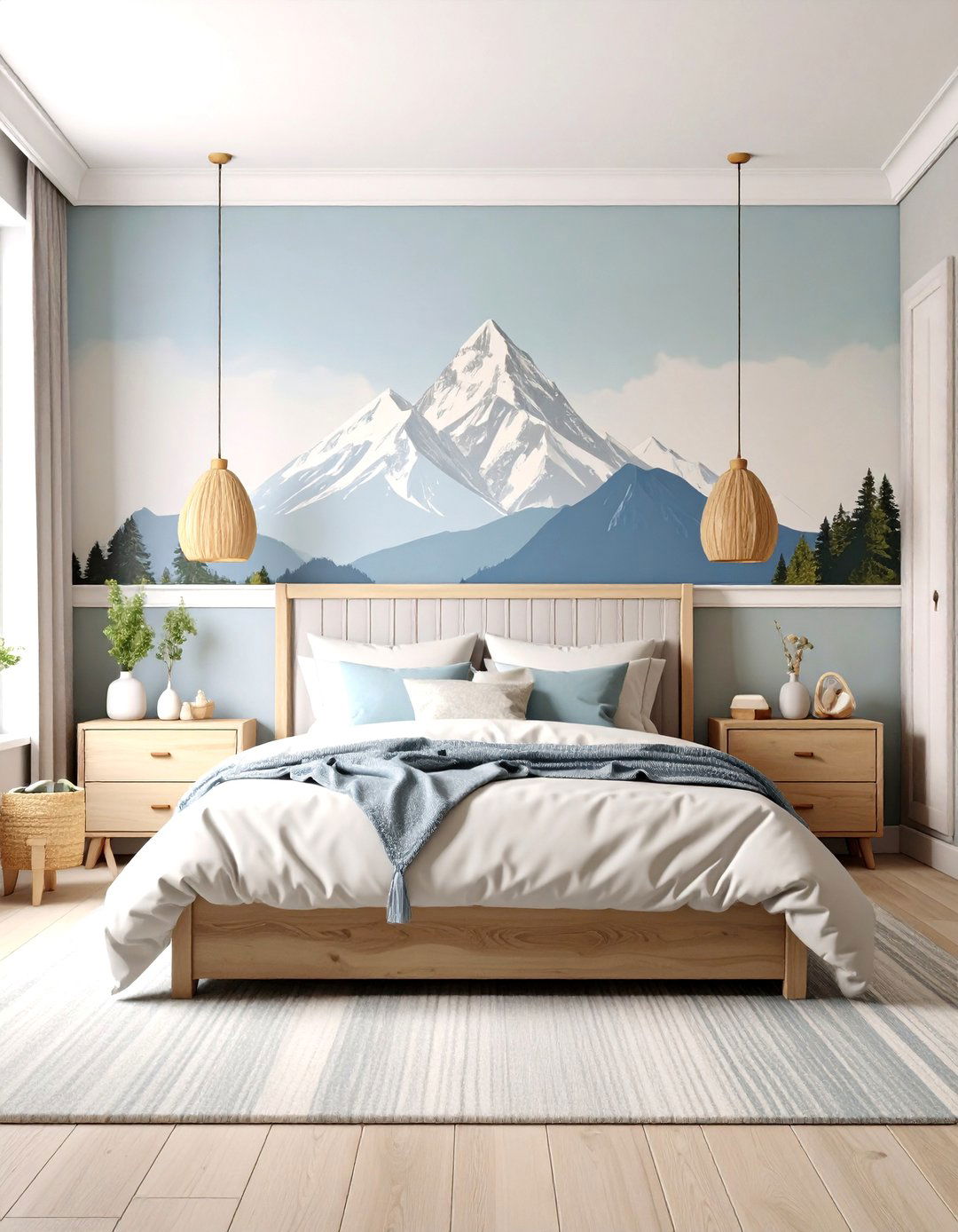 Ombre Boys Room Paint Effect in Blues - 20 Boys Room Paint Ideas