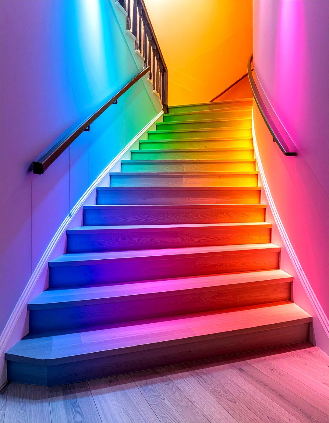 Ombre Effects - 20 Stair Riser Ideas