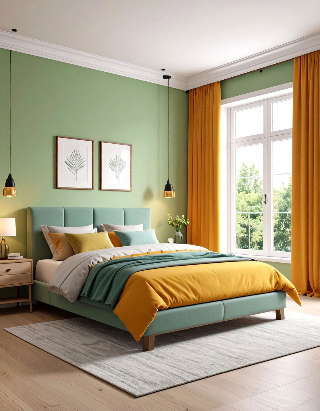 Ombre Gradient Faux Linen Window Valance - 20 Window Valance Ideas