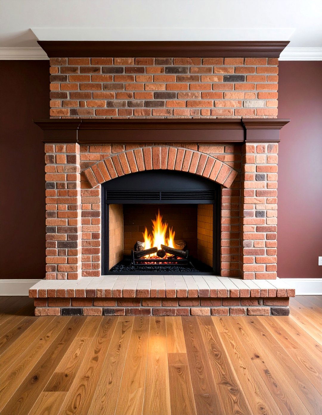 Ombre Gradient Fireplace Fade - 20 Fireplace Paint Ideas
