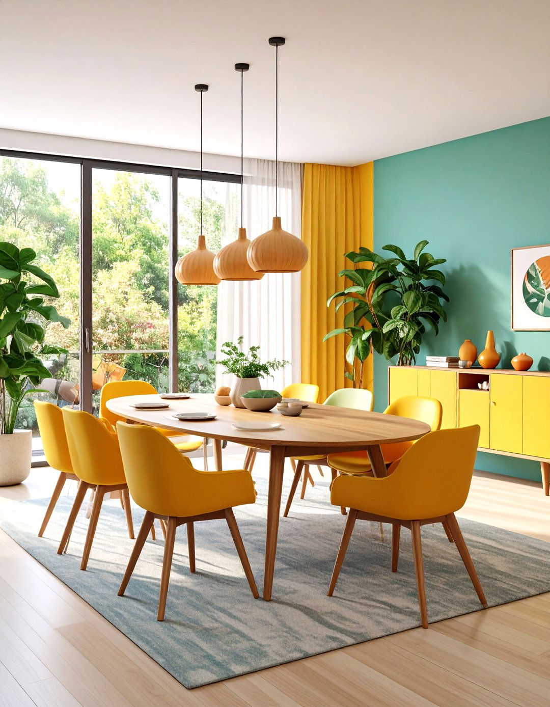 Open Concept Integration Mid Century Modern Dining Room - 20 Mid-century Modern Dining Rooms