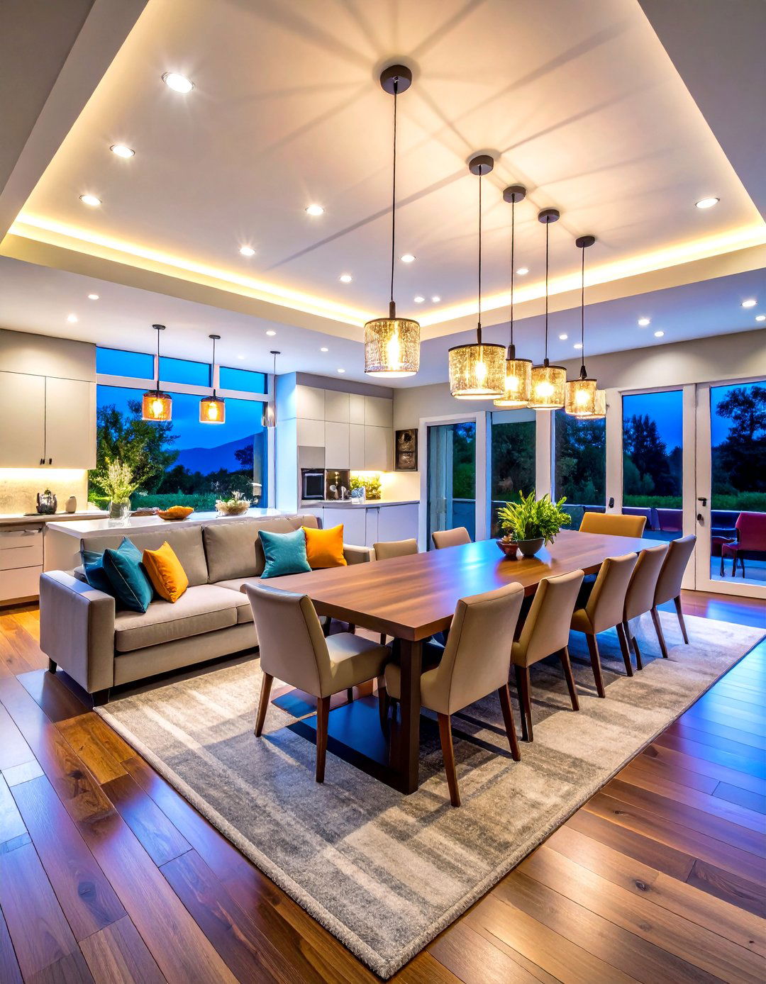 Open Concept Living Area Recessed Lighting Flow - 20 Recessed Lighting Ideas
