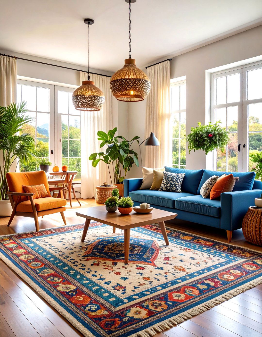 Open Concept Room Decorating with Defined Zones - 20 Room Decorating Ideas