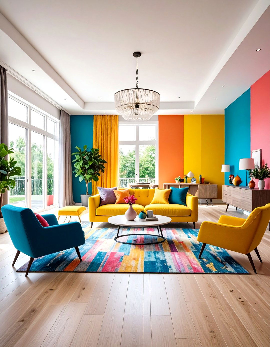 Open Floor Plan Color Blocking Techniques for Dynamic Spaces - 20 Open Floor Plan Ideas