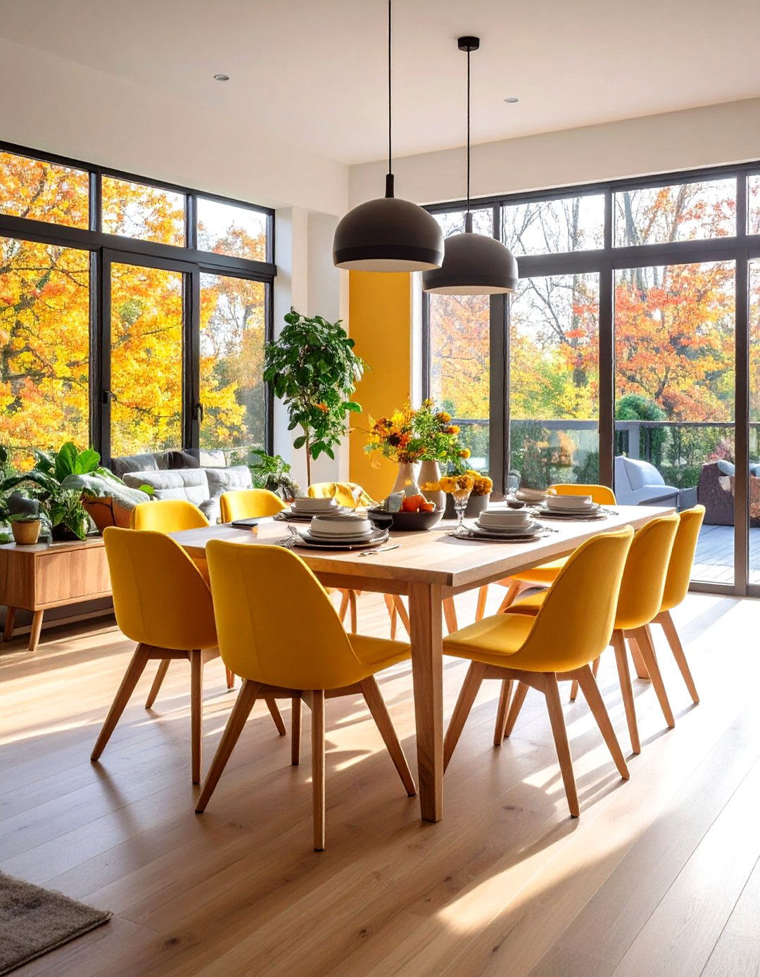 Open Floor Plan Dining Area Integration with Flexible Seating - 20 Open Floor Plan Ideas