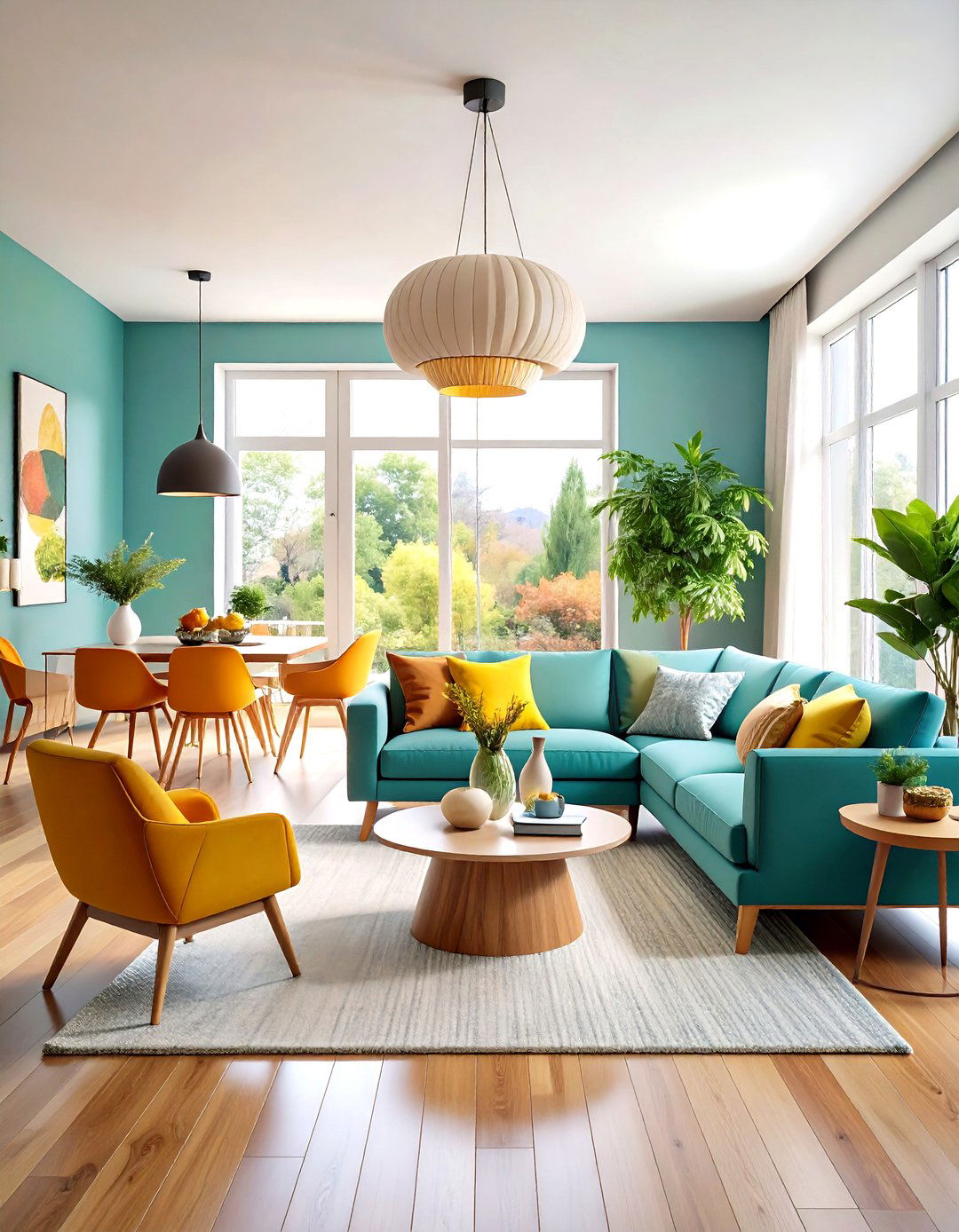 Open Floor Plan Minimalist Interior Design with Defined Zones - 20 Minimalist Interior Design Ideas