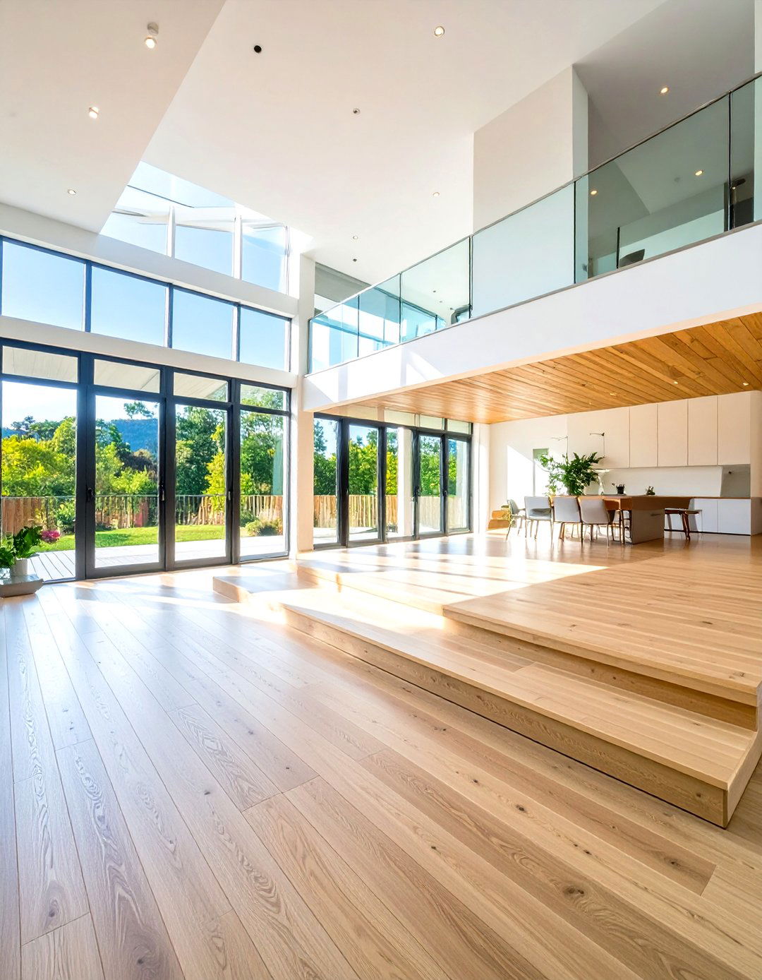 Open Floor Plan Multi Level Flooring for Subtle Zone Division - 20 Open Floor Plan Ideas