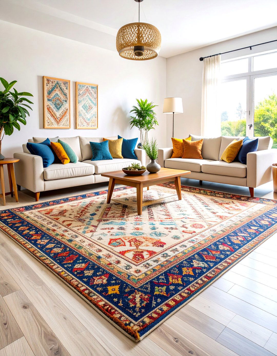 Open Floor Plan Rug Definition for Area Separation - 20 Open Floor Plan Ideas