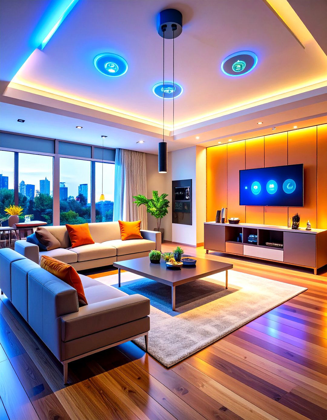 Open Floor Plan Technology Integration for Modern Convenience - 20 Open Floor Plan Ideas