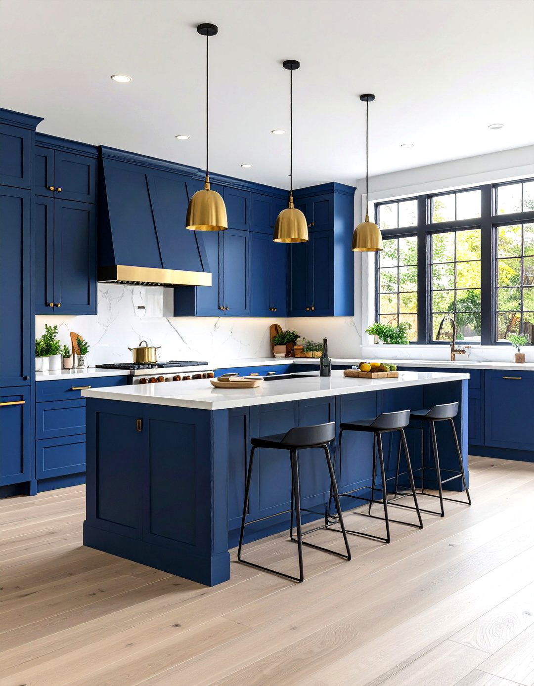 Open Kitchen Color Coordinated Zones - 20 Open Kitchen Ideas