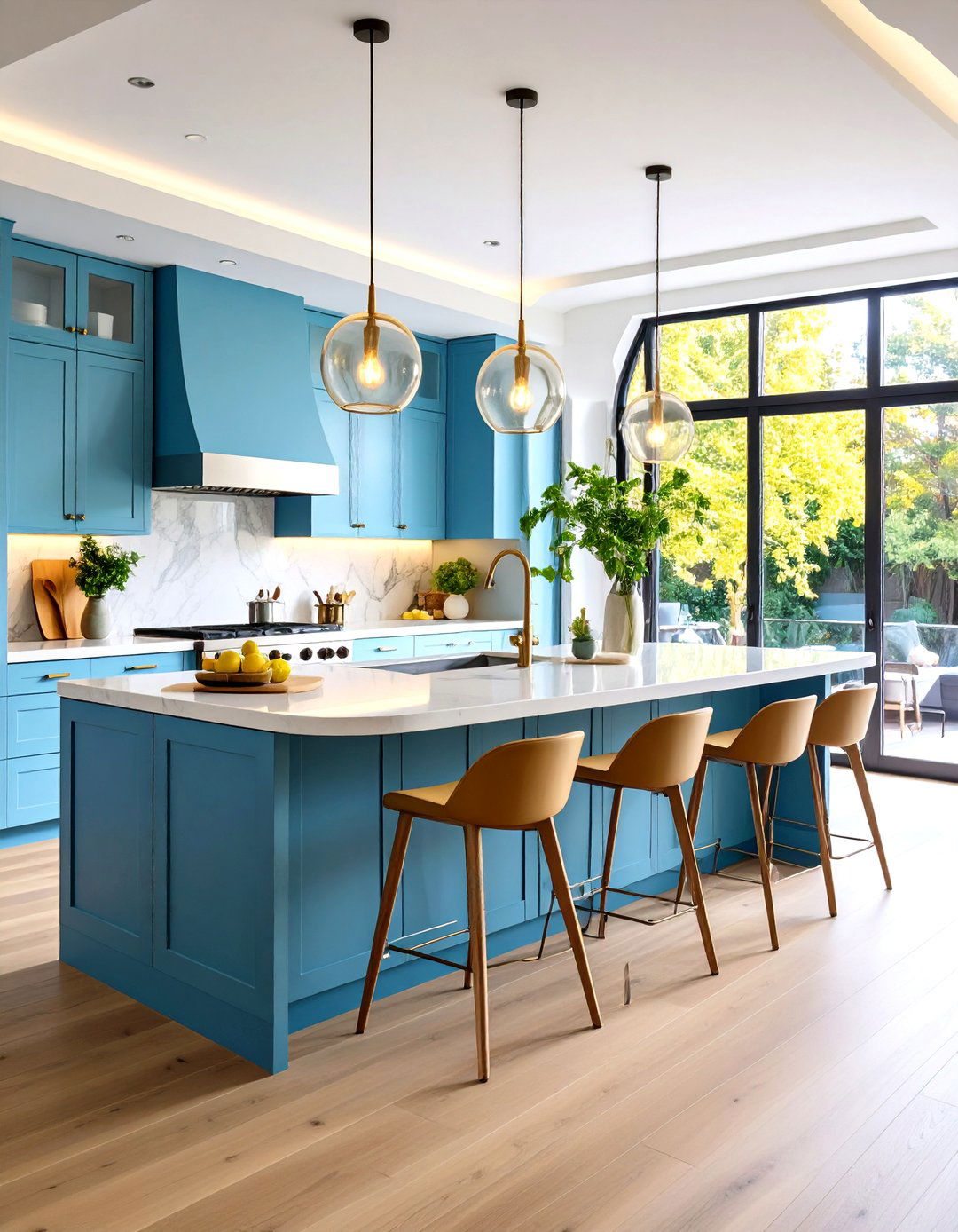 Open Kitchen Curved Design Elements - 20 Open Kitchen Ideas
