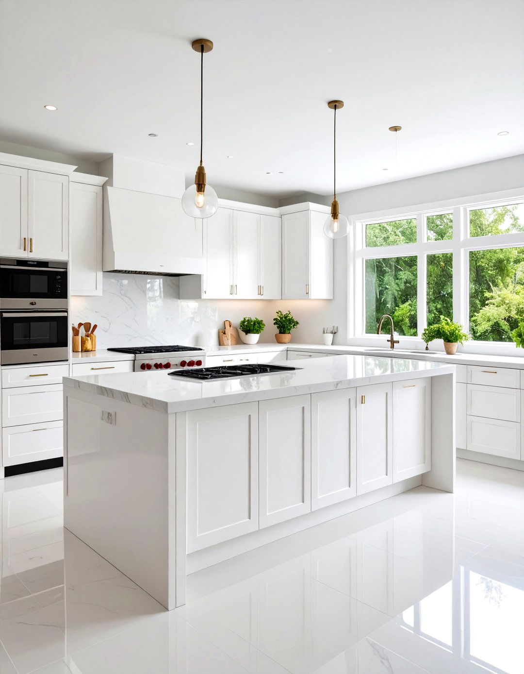Open Kitchen Minimalist White Scheme - 20 Open Kitchen Ideas