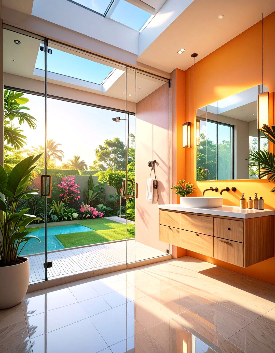 Open Plan Concept - 20 Small Ensuite Design Ideas